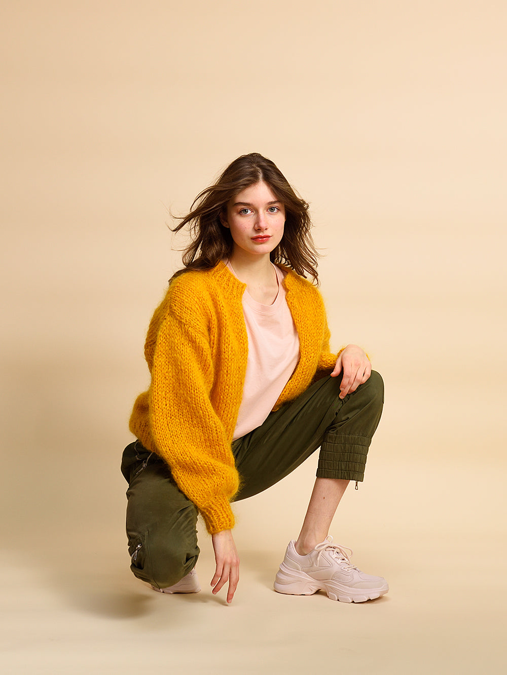 MOHAIR BOMBER CARDIGAN