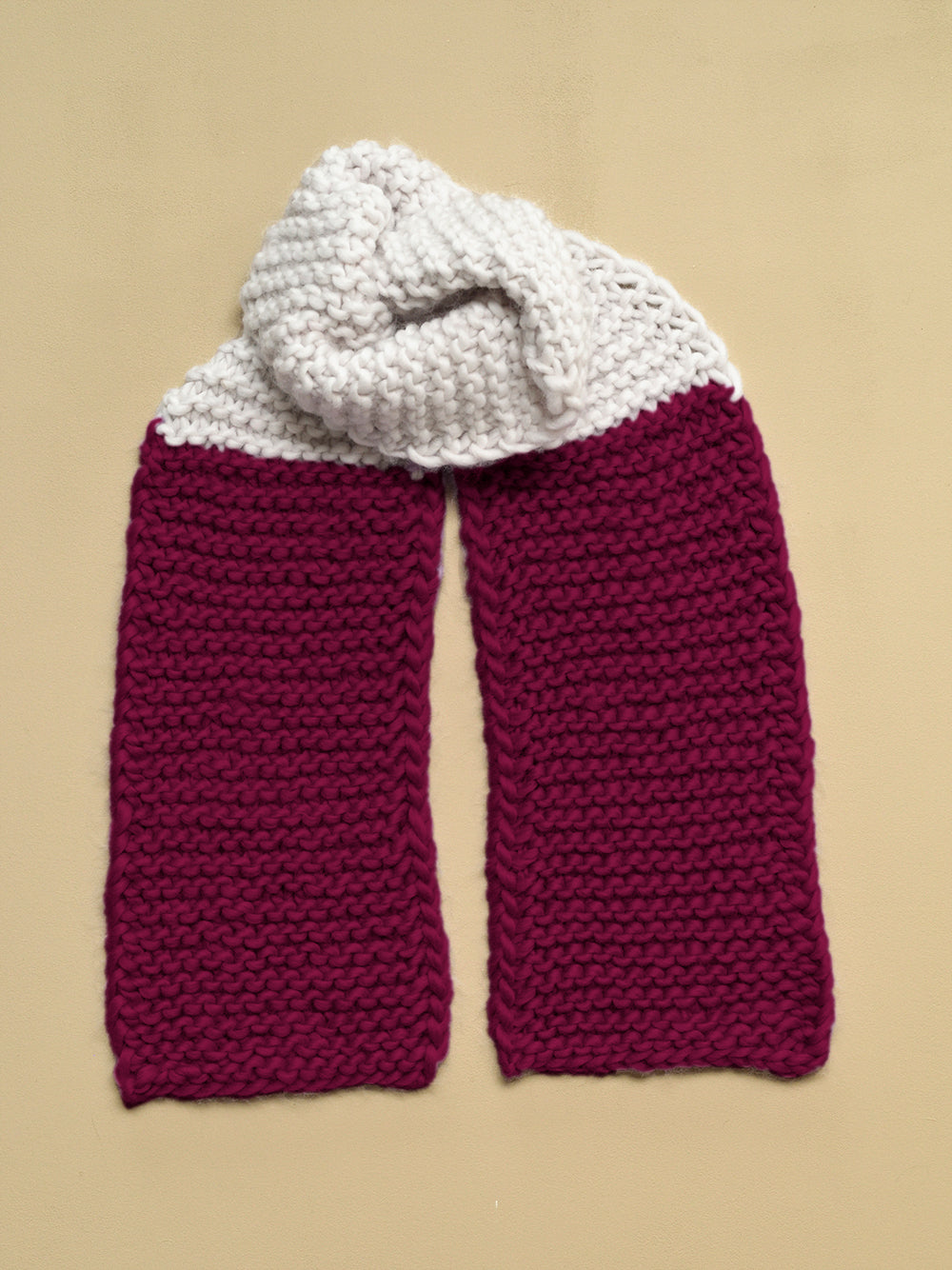 MY 2-COLOR FIRST SCARF