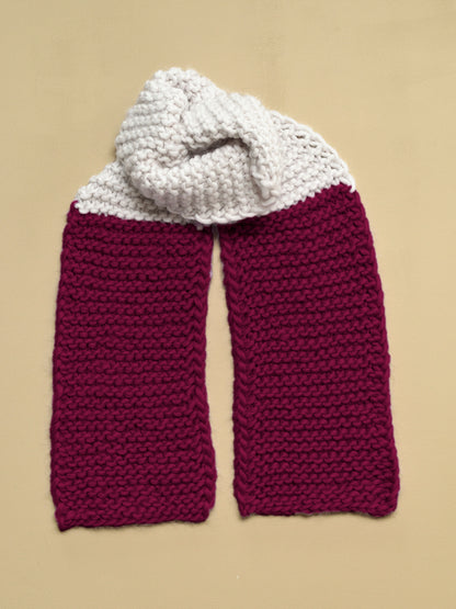 MY 2-COLOR FIRST SCARF