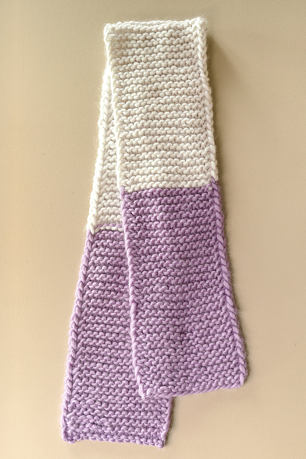MY 2-COLOR FIRST SCARF