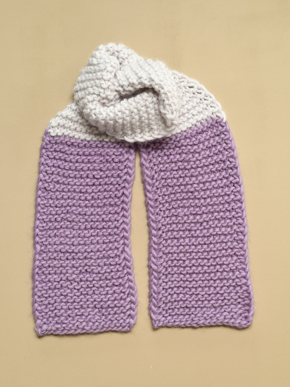 MY 2-COLOR FIRST SCARF