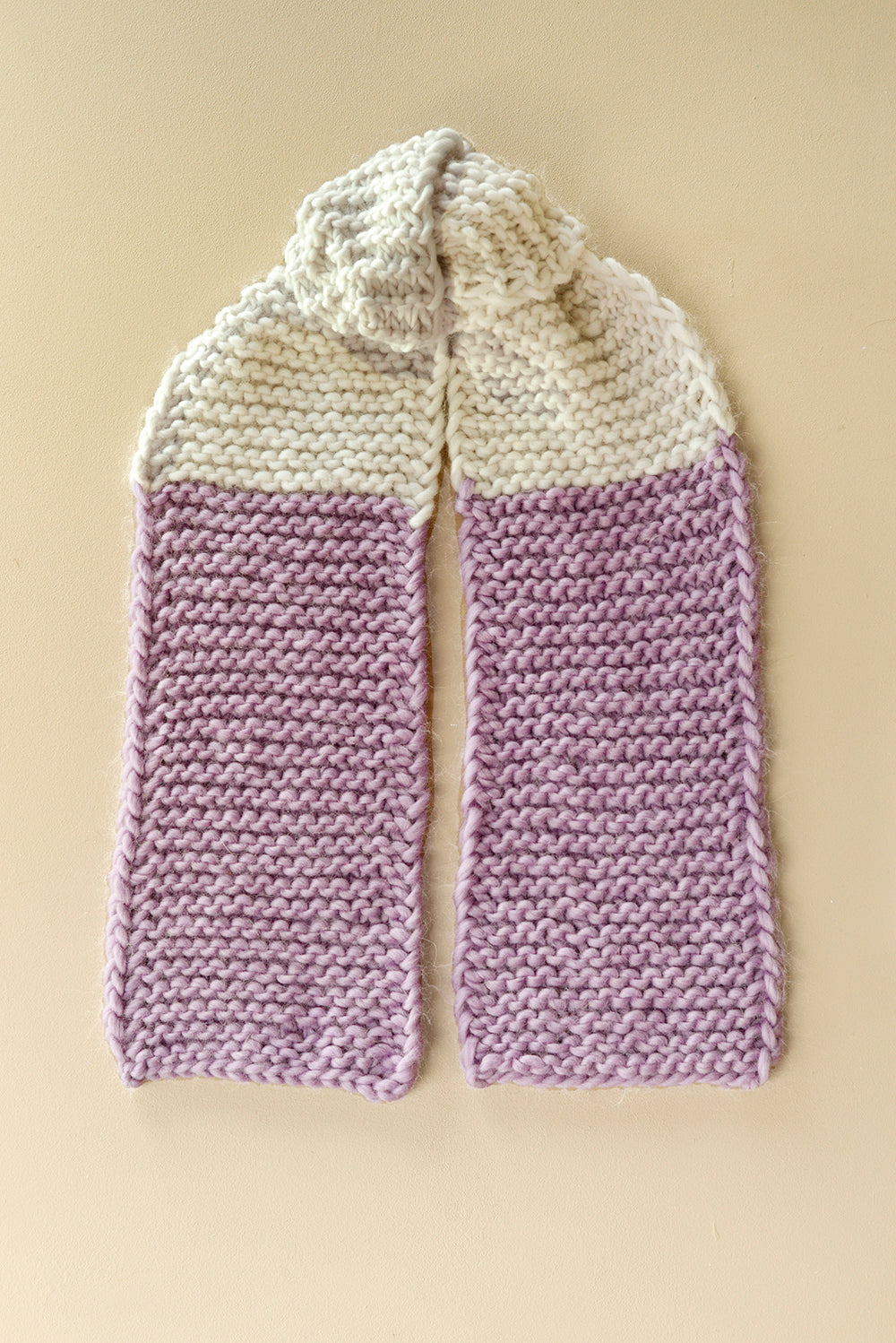 MY 2-COLOR FIRST SCARF