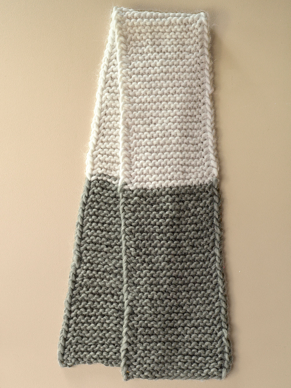 MY 2-COLOR FIRST SCARF